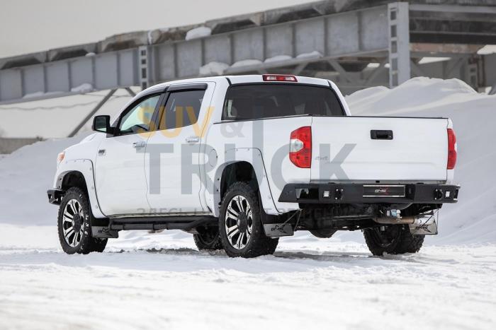 Задний силовой бампер BMS ALFA для Toyota Tundra 2014-20, покрытие Raptor