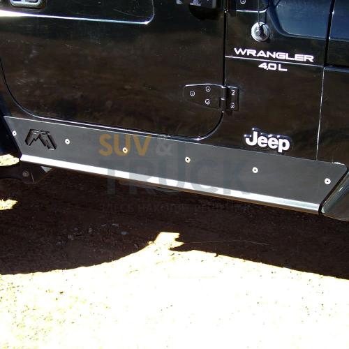 Защита порогов для Jeep TJ 1997-2006 Rock Sliders Bare