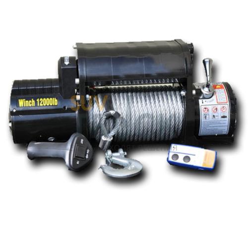 12000 pound Winch Black w/ Steel cable and Wireless remote