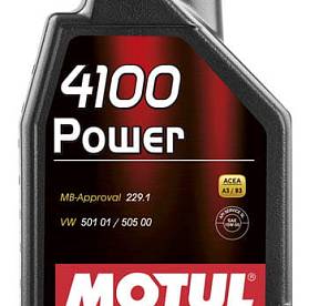 1 л MOTUL 4100 POWER 15W-50 для дизельных и турбодизельных двигателей, изготовленное по технологии Technosynthese®