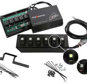 JK Switch Panel 6 Switch Dual 09-17 Wrangler JK Blue sPOD