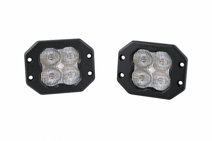 Противотуманные врезные белые LED-модули SS3 Pro SAE с белой подсветкой