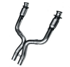 Приемные трубы X-Pipe с кат. для Mustang Shelby GT500, 2007-2010, 3'' x 2.5''