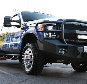 2011-2016 Ford Super Duty F450 -F550 Winch Bumper w/ Full Grill Guard Bare