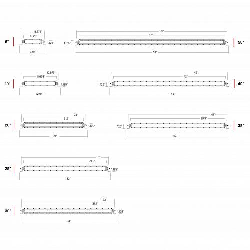 Фара RIGID 6" SR-серия PRO (6 светодиодов), ближний свет
