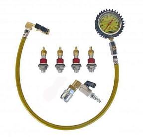 Набор №2 для дефлятора с манометром, Monster-клапанами (4) и шаровым клапаном