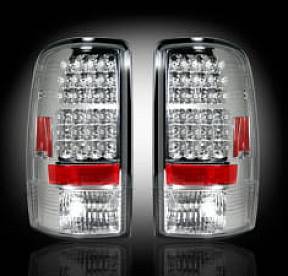 Chevy & GMC Tahoe, Yukon, Suburban, Denali 00-06 LED TAIL LIGHTS - Clear Lens