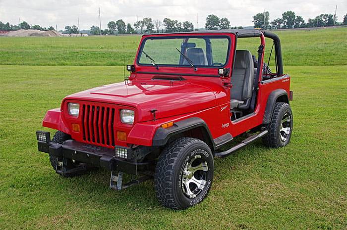 Крепление фары, низ рамки лобового стекла Jeep Wrangleк YJ 87-95