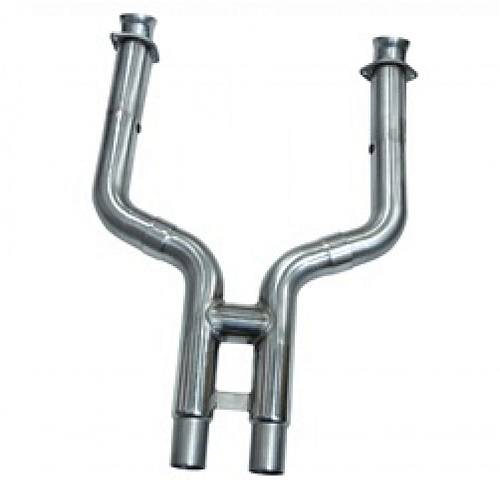 Приемные трубы H-Pipe без кат. для Mustang Shelby GT500, 2007-2010, 3'' x 2.5''