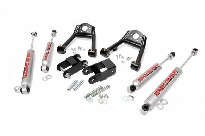 1.5-2'' выравнивающий комплект с амортизаторами N3.0 Shocks для Nissan D21 Hardbody Pickup 4WD 1986 -97