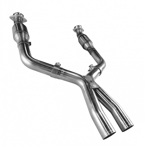 Приемные трубы X-Pipe с кат. для Mustang GT, 2005-2010, 3'' х 2.5''