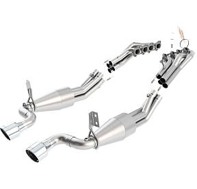 Выпускной коллектор Ford GT 5.4L Manual RWD - 3" x 1.75 - со встроенным глушителем