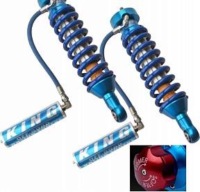 Стойки KING передние для FORD RANGER T6 12+  2,5", с резервуаром на гибком соединении, с регулировками