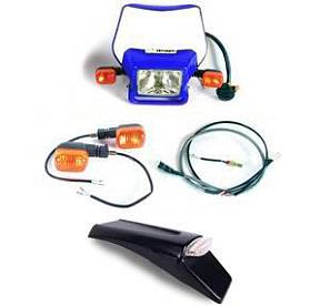 EZ Mount Husky/Husaberg E-Start, Blue Dual Sport Kit Baja Designs