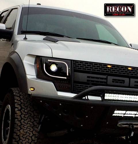 Фары головного света для Ford F150|RAPTOR 2013-14  - Smoked / Black