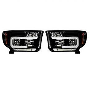 Фары головного света черные, для Toyota Tundra & Sequoia 2007-13 