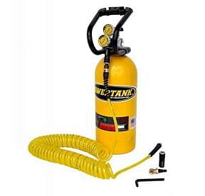 Портативный компрессор с желтым CO2 баллоном 10 lb