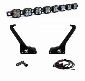 Baja Designs - Светодиодная балка 8 фар для Jeep JL/JT, серия XL Linkable, с проводкой и тумблером