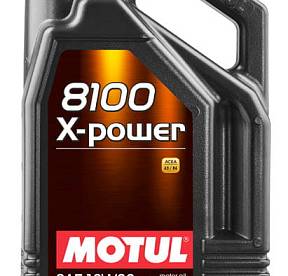 5 л MOTUL 8100 X-power 10W-60 для автомобилей с высокими эксплуатационными характеристиками