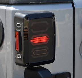 Octagon LED Tail Light For Jeep Wrangler JK 2007-2017