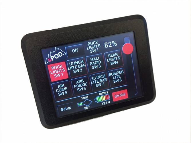 Tacoma Switch Panel 8 Circuit Source SE W/Touchscreen 05-17 Tacoma sPOD