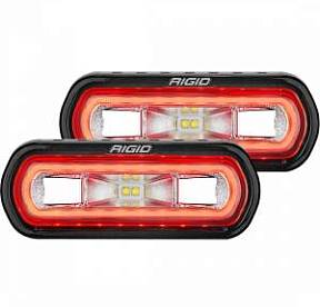 Комплект LED-фар SR-L серия POD с красной подсветкой