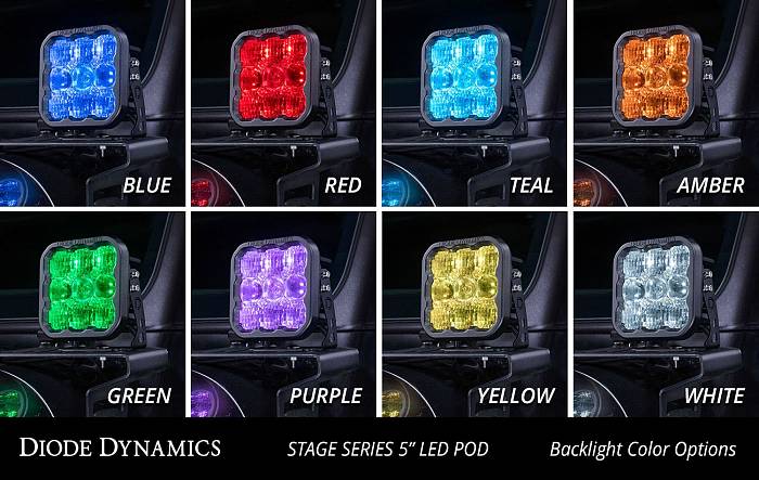 LED-балка SS5 Sport Universal 7 фар, белый комбинированный свет