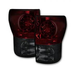 Toyota Tundra 07-13 LED Taillights - Dark Red Smoked Lens