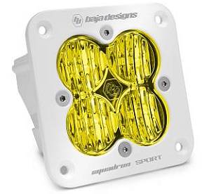 Врезная фара янтарного свечения (Wide Cornering) серии Squadron Sport, белый корпус