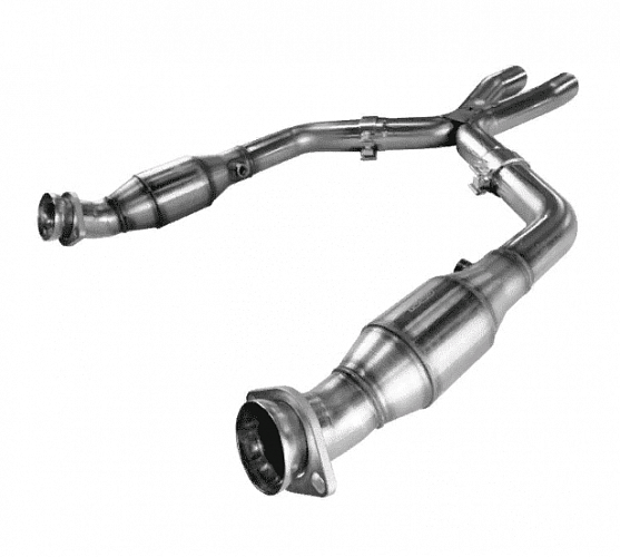 Приемные трубы X-Pipe с кат. для Mustang GT, 2005-2010, 3'' х 2.5''