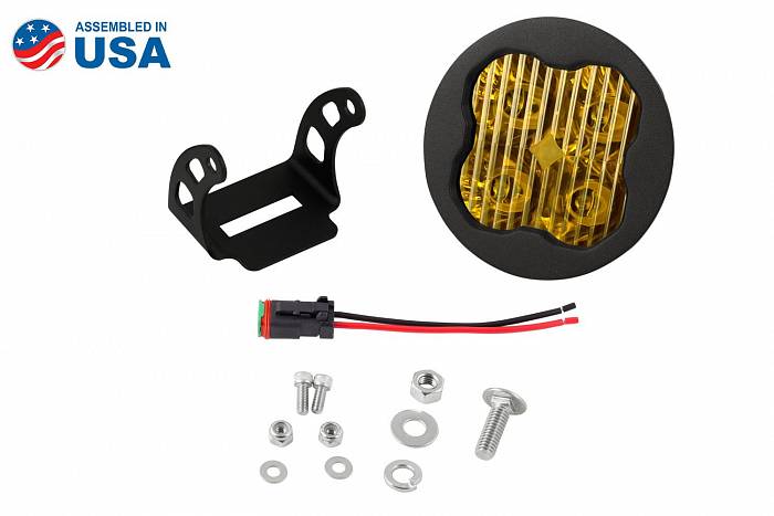 Круглый противотуманный желтый LED-модуль SS3 Sport SAE