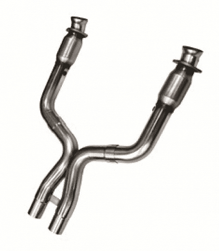 Приемные трубы X-Pipe с High Flow кат. для Shelby GT500, 2011-2014, 3'' x 2.75''