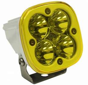 Светодиодная фара (Spot) янтарного свечения серии Squadron Sport в белом корпусе