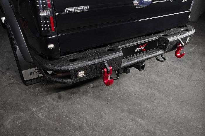 Задний силовой бампер BMS ALFA для Ford F-150 Raptor 2009-14, полимерное покрытие + цинкование