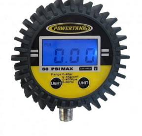 Цифровой высокоточный манометр ø 2.5", 0-60 PSI
