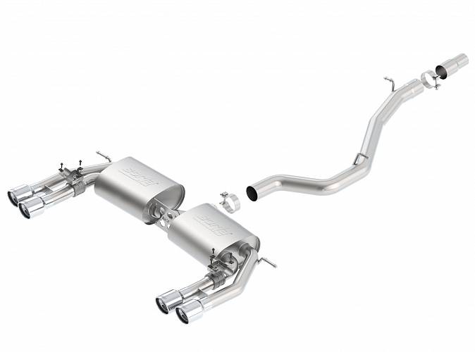 140631 ВЫХЛОПНАЯ СИСТЕМА CAT BACK AUDI S3 L4-2.0 (TURBO) 15-16 ЗВУК S-TYPE