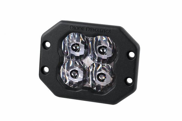 Белый врезной LED-модуль SS3 Pro SAE с белой подсветкой, водительский свет