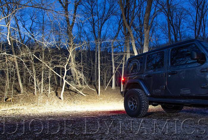 Янтарная LED-балка SS30 с кронштейнами на крышу Jeep Wrangler, задний ход/рабочий свет