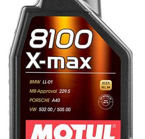 1 л MOTUL 8100 X-MAX 0W-40 для бензиновых и дизельных двигателей