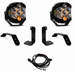 Baja Designs - Комплект LED фар LP6 для бампера Jeep Wrangler JL, с темблерным переключателем