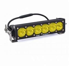 10 Inch LED Light Bar Amber Lens Wide Driving OnX6 Baja Designs