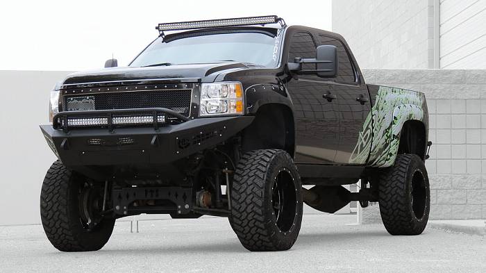 Передний силовой бампер для Chevy 2500 с креплением для оптики 
