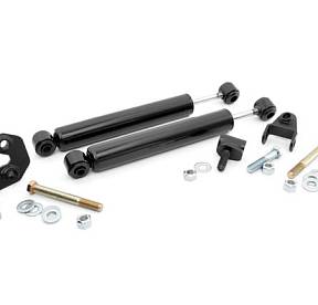 Двойной демпфер рулевого управления для лифтованных 2.5''-6.5'' подвесок