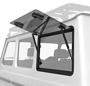 Панель стеклянная заднего распашного  окна для Mercedes Benz Gelandewagen левая - by Front Runner