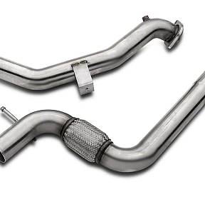 Выпускные трубы Downpipe ø 3'' для Mustang EcoBoost 2.3L V4, без кат.