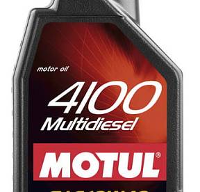 1 л MOTUL 4100 MULTIDIESEL 10W-40 для дизельных и турбодизельных двигателей, изготовленное по технологии Technosynthese®
