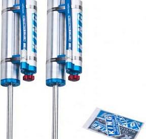 Амортизаторы KING передние для JEEP XJ CHEROKEE 1984-2000  2,5 , с ресивером закреплённым на корпусе, с регулировками, лифт подвески  5"- 6"