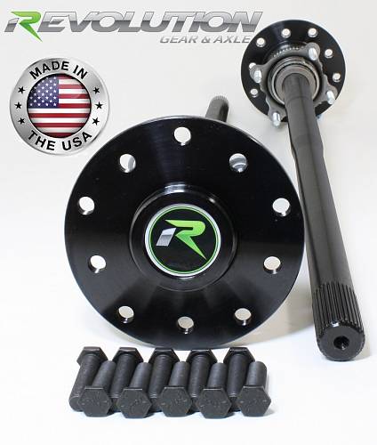 Dana 44 US Made Rear Axle Kit 87-06 Jeep 30 Spl with E-Locker Revolution Gear