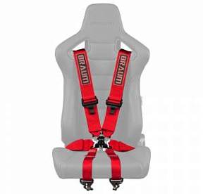 Ремень 6-ти точечный 3" FIA Certified Racing Harness - Red