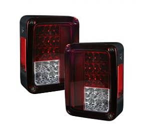 Jeep 07-17 JK Wrangler LED Taillights - Red Lens